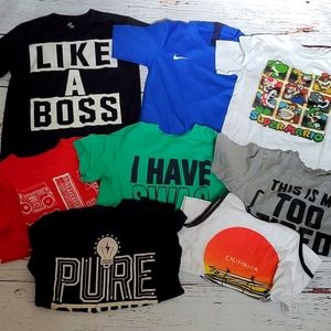 BOYS TSHIRT BUNDLE (NIKE, THE CHILDREN'SN PLACE, SUPER MARIO)